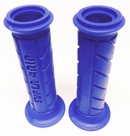 Universal Blue Superbike Grips - 7/8