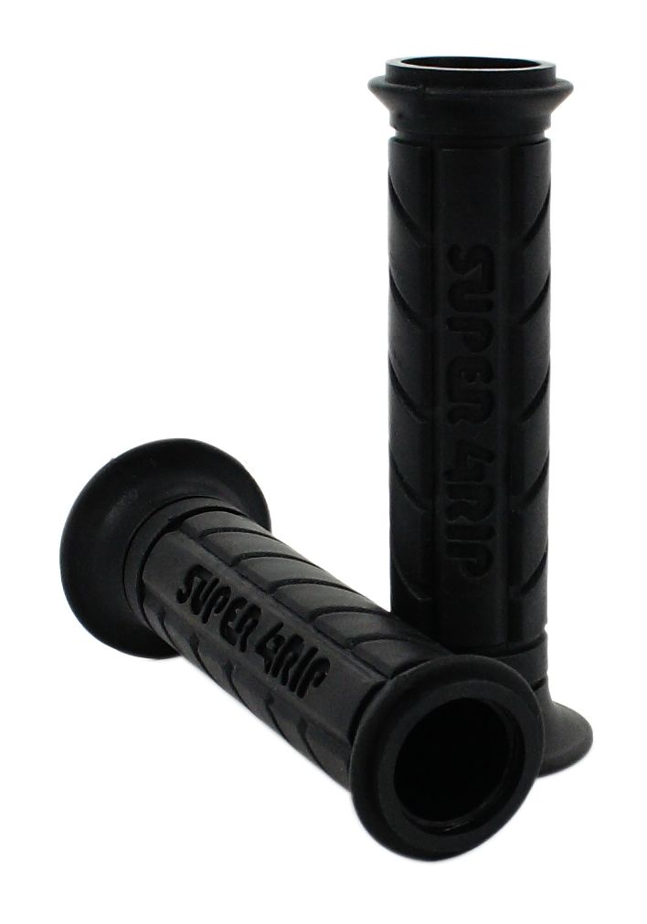 Universal Black Superbike Touring Grips - 7/8"
