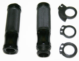 Universal Grips w Throttle Sleeve - Black - 7/8
