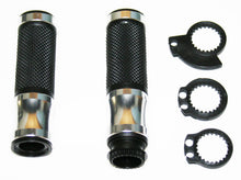 Load image into Gallery viewer, Universal Grips w Throttle Sleeve - Silver - 7/8"