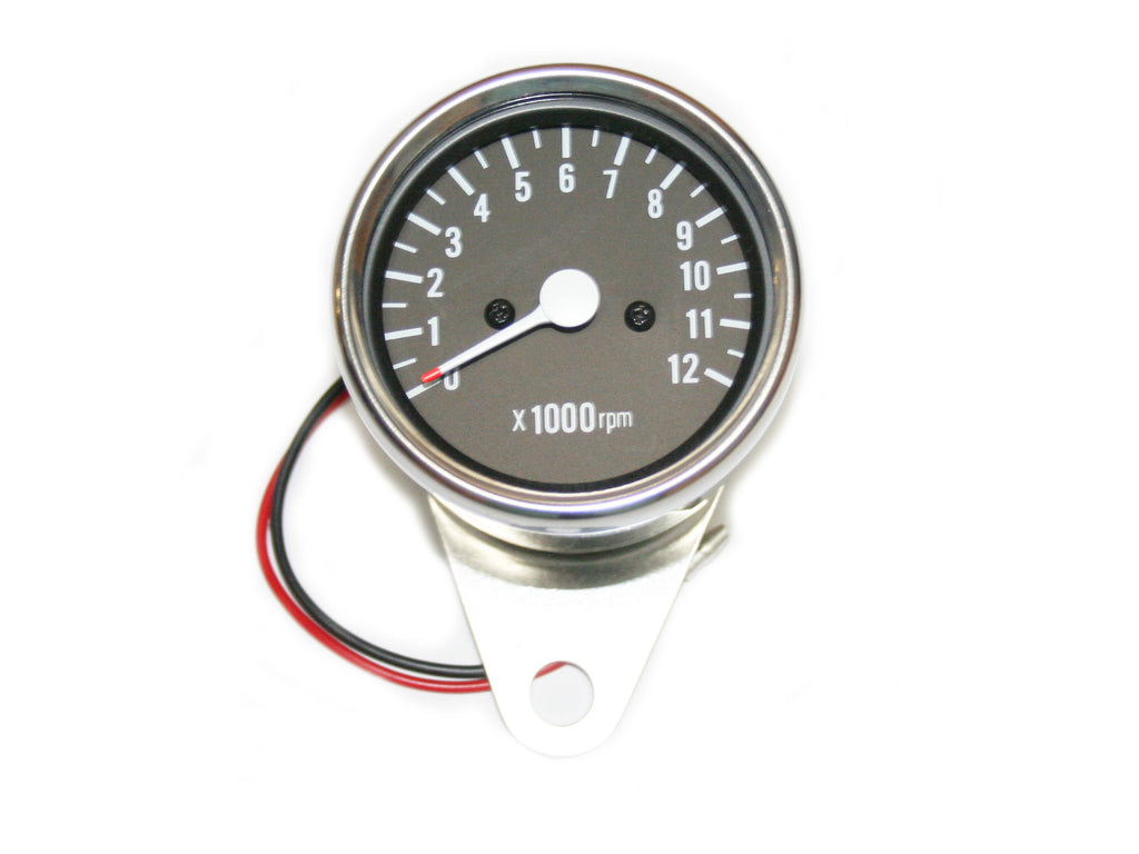 Tachometer -2.25" Black Face - XS650 Direct