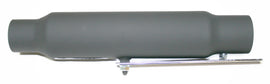 Universal Black Shorty Muffler w Removeable Baffle - 12