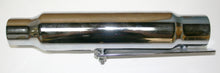 Load image into Gallery viewer, Universal Chrome Shorty Muffler w Removeable Baffle - 12" Long