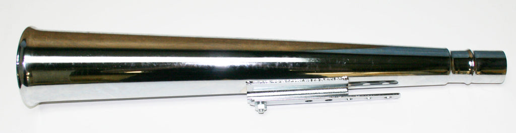 Universal Chrome Slip In Style Muffler - 23 7/8" Long