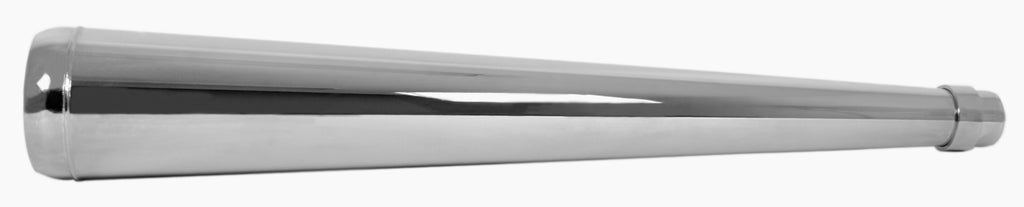 Universal Chrome Dunstall Style Muffler - 27" Long