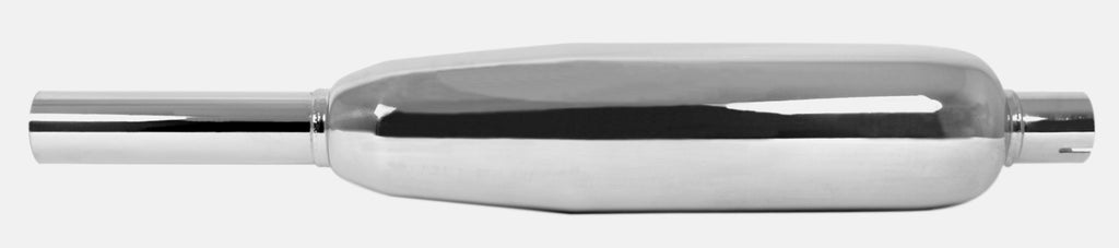 Universal Chrome Triumph Style Muffler - 24" Long