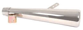 Universal Chrome Oval Megaphone Style Muffler - 17