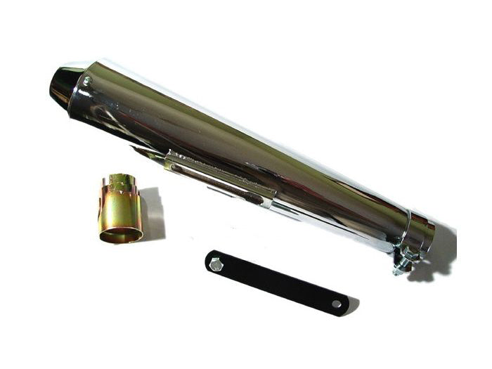 Reverse Cone Megaphone Muffler - 17.25" - XS650 Direct