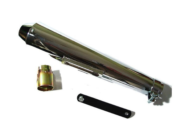 XS650 Custom Reverse Cone Megaphone Muffler - 17.25 in. - 45.3mm ...