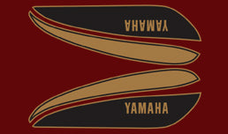 Gas Tank Decals - XS650 - 1977 (Maxi Maroon) - XS650 Direct