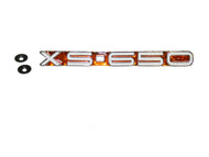 Yamaha XS650 TX650 Side Cover Emblem - Orange 07-4660