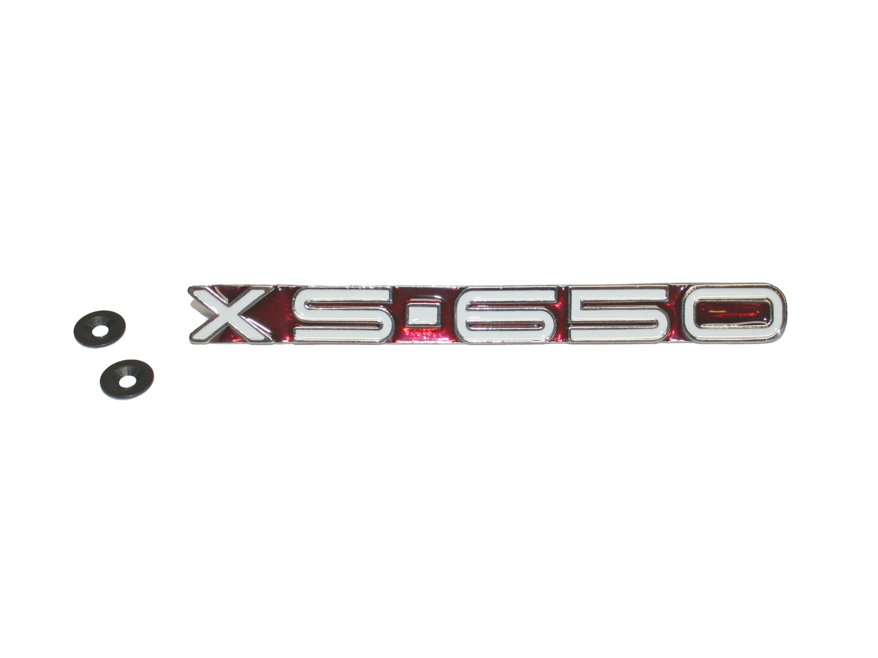 Yamaha XS650/TX650 Side Cover Emblem - Red - 1970-83 – XS650 Direct