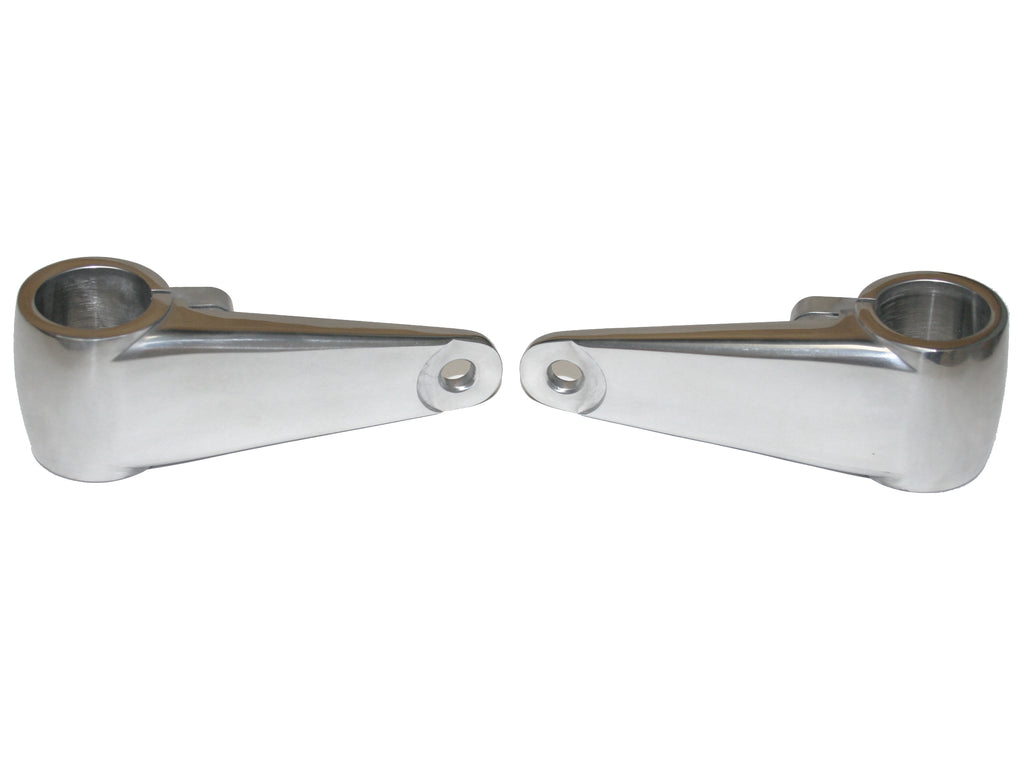 Alloy Cafe Headlight Bracket Set - 34mm - XS650 Direct