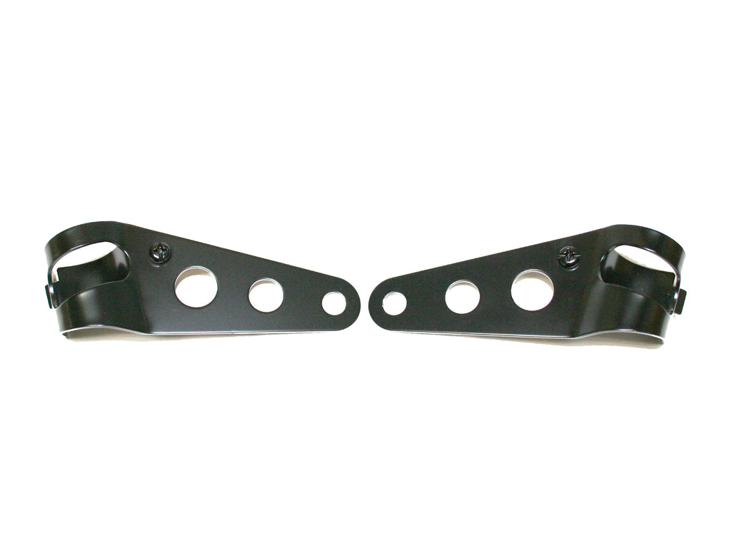 Headlight Bracket Set - Black - Universal - XS650 Direct