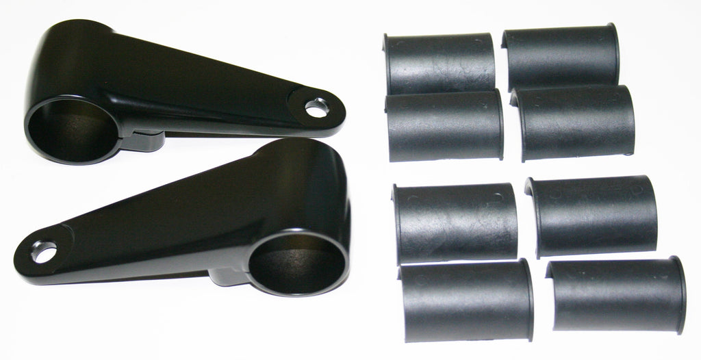 Universal Cast Aluminum Black Beam Unit Bracket Set - 35/39/41mm