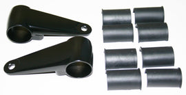 Universal Cast Aluminum Black Beam Unit Bracket Set - 35/39/41mm