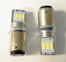 Load image into Gallery viewer, Universal 1157 White LED Indicator or Tail Unit Bulb Set/2