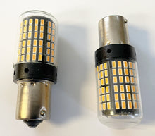 Load image into Gallery viewer, Universal 1156 Amber LED Indicator Bulb Set/2