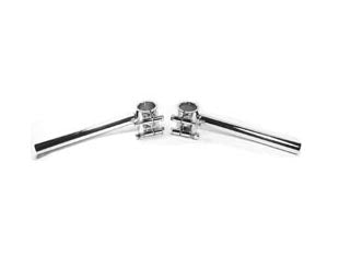 Clip-on Handlebar Set - Chrome - 34mm - XS650 Direct