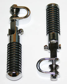 Universal Custom Sundance Chrome Crash Bar Highway Footpeg Set