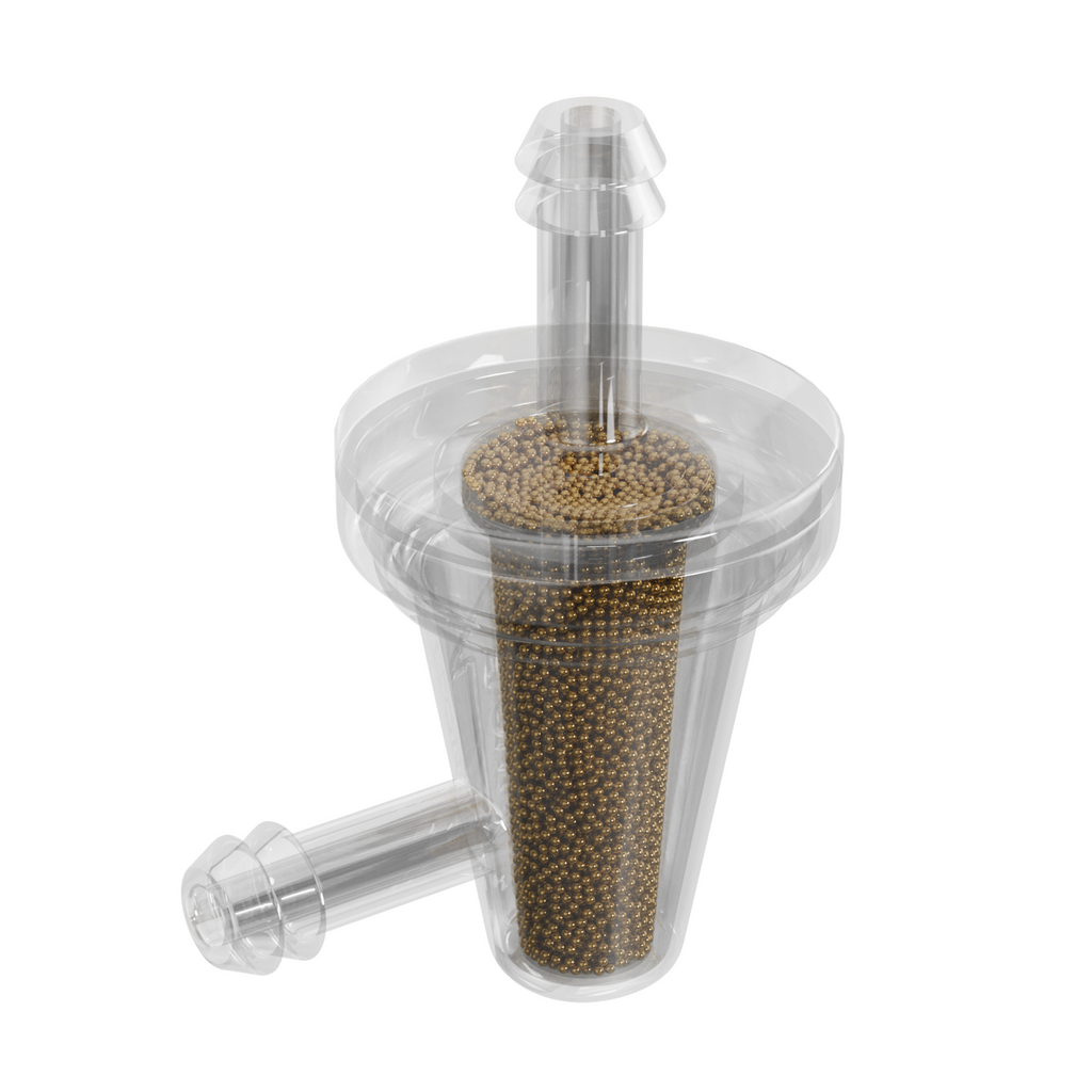 Universal 90 Degree Bronze Inline Fuel Filter - 1/4"