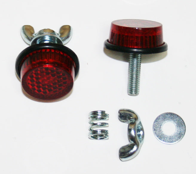 Universal Red License Plate Bolts (Pk/2)
