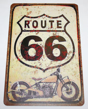Load image into Gallery viewer, Universal Route 66 (Painted Style) - Tin Sign