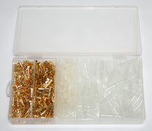 Load image into Gallery viewer, Universal 600Pc Round Style Wire Crimp Bullet Terminal Set with Covers in Plastic Storage Case