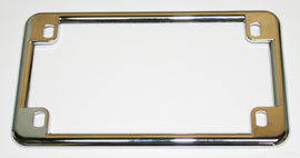Universal Chrome USA License Plate Flame
