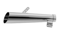 Load image into Gallery viewer, Universal Chrome Slash Cut Megaphone Muffler - 19" Long