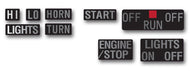 Yamaha XS650 Handlebar Control Decals 07-4651